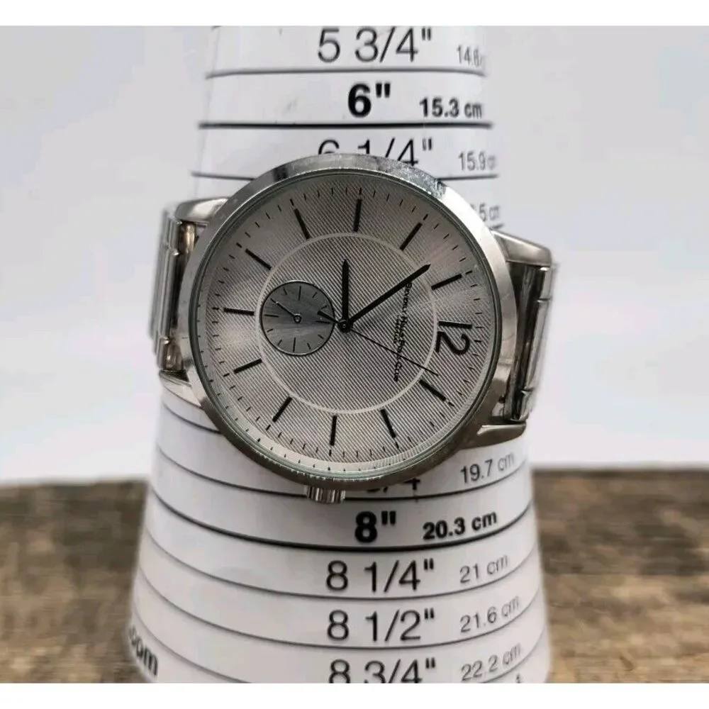 Large 46mm Beverly Hills Polo Club Men's Watch Stainless Steel